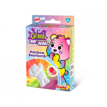 Simba Glibbi Care Bears Bearbomb – Bunte Badebombe mit magischem Regenbogen-Badespaß