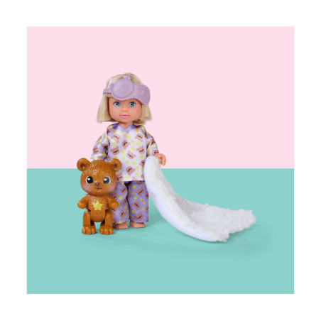 Evi Love Teddy Bed Set | Puppenbett mit Teddy | Simba Toys