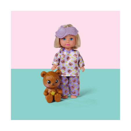 Evi Love Teddy Bed Set | Puppenbett mit Teddy | Simba Toys