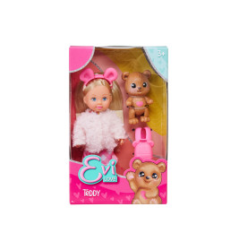 Simba Evi Love Teddy – Kuscheliger Begleiter für Evi Love Puppen & kleine Puppenmamas
