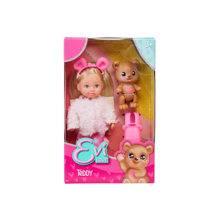 Simba Evi Love Teddy – Kuscheliger Begleiter für Evi Love Puppen & kleine Puppenmamas