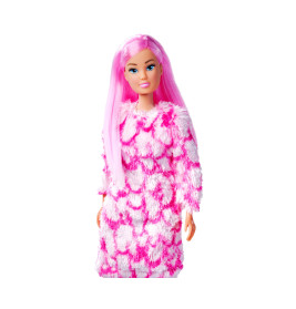 Steffi Love Fluffy Fashion Puppe – Lila oder Rosa Mantel I Simba Toys