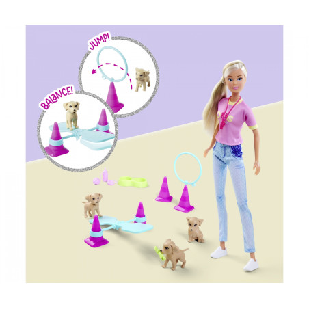 Steffi Love Dog Trainer Puppenset – Hundetraining für Kinder ab 3 Jahren