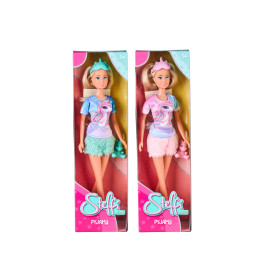 Simba Steffi Love Pyjama – 2 zauberhafte Sets für gemütliche Puppenabende sortiert