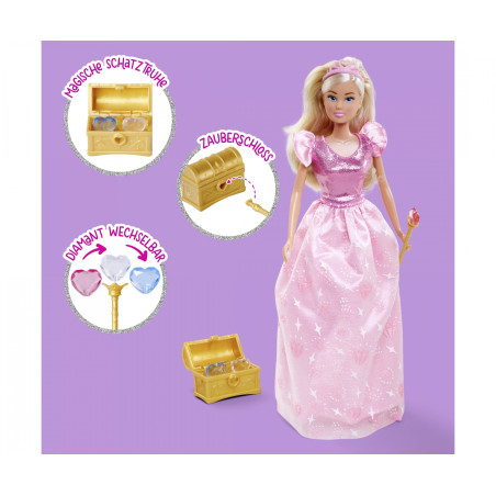 Steffi Love Princess Diamond Puppe – Pinkes Glitzerkleid & Accessoires