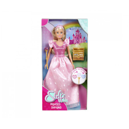 Steffi Love Princess Diamond Puppe – Pinkes Glitzerkleid & Accessoires