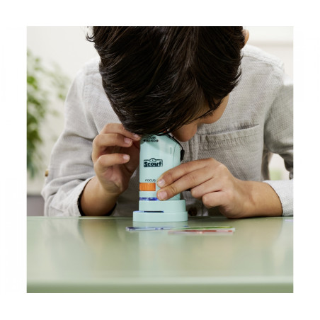 Simba Scout Taschenmikroskop: Kompakt, 40-60x Vergrößerung & LED. Ideal für kleine Forscher ab 8 Jahren.