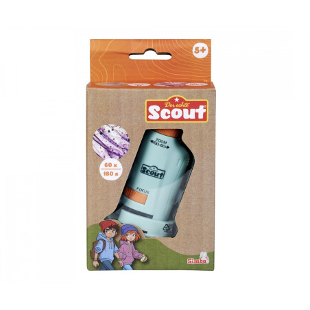 Simba Scout Taschenmikroskop: Kompakt, 40-60x Vergrößerung & LED. Ideal für kleine Forscher ab 8 Jahren.