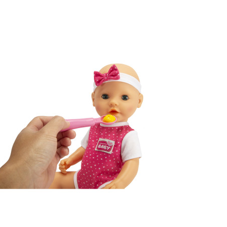 Simba NewBorn Baby Hungry Puppe mit Zubehör | Füttern & Kuscheln