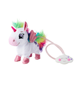 Simba Toys PetZoo Rainbow Unicorn Plüschtier – Kuscheltier mit Regenbogenmähne für Babys