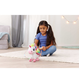 Simba Toys PetZoo Rainbow Unicorn Plüschtier – Kuscheltier mit Regenbogenmähne für Babys