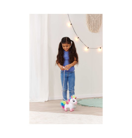 Simba Toys PetZoo Rainbow Unicorn Plüschtier – Kuscheltier mit Regenbogenmähne für Babys