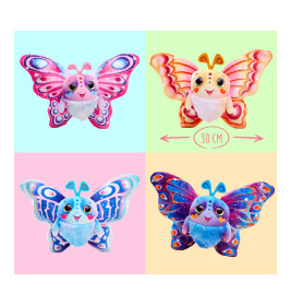 Fluffyfly Plüsch-Schmetterling – Magisches Kuscheltier mit Wow-Effekt & Konfetti | Simba Toys