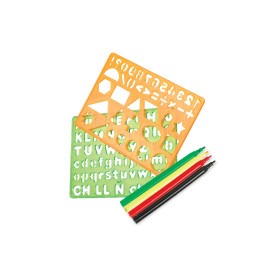 Malschablonen mit Stiften Art & Fun