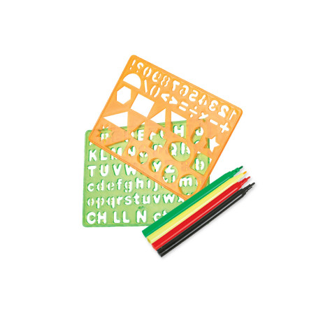 Malschablonen mit Stiften Art & Fun