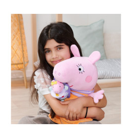 Simba Peppa Pig Mama Wutz Plüschfigur 33cm mit Baby & Tragetasche | Kuscheltier ab 0m+