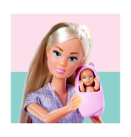 Simba Welcome Baby Puppen-Set – 29cm Weichkörperpuppe mit 12 Teilen Zubehör (105733988)