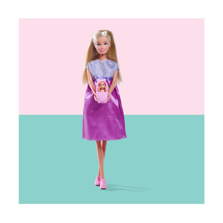 Simba Welcome Baby Puppen-Set – 29cm Weichkörperpuppe mit 12 Teilen Zubehör (105733988)