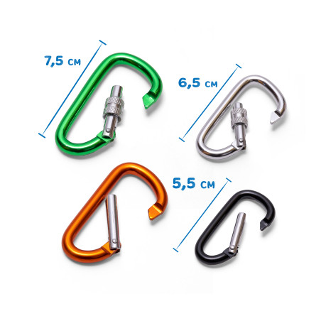 Scout Metallkarabiner 4 Stück