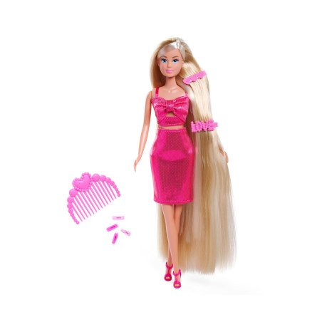 SL Dream Hair Puppe mit blonden Zöpfen & rosa Outfit – Spielspaß für Kinder ab 3 Jahren