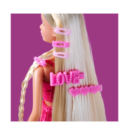 SL Dream Hair Puppe mit blonden Zöpfen & rosa Outfit – Spielspaß für Kinder ab 3 Jahren