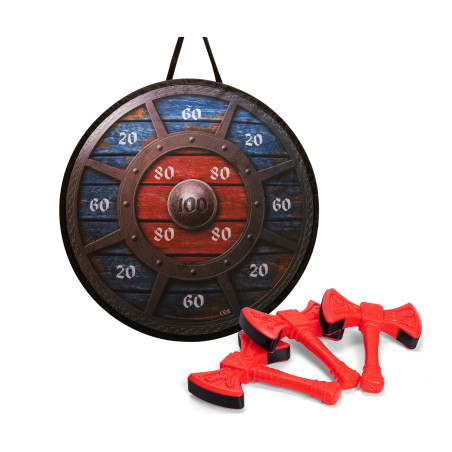 Simba Axtwurfspiel für sicheren Wurfspaß – Für Garten & Party | Familienspiel ab 3 Jahren (4006592103156)