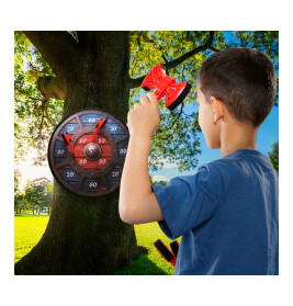 Simba Axtwurfspiel für sicheren Wurfspaß – Für Garten & Party | Familienspiel ab 3 Jahren (4006592103156)