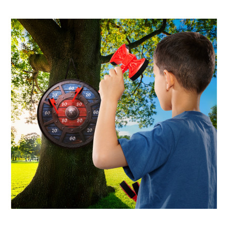 Simba Axtwurfspiel für sicheren Wurfspaß – Für Garten & Party | Familienspiel ab 3 Jahren (4006592103156)