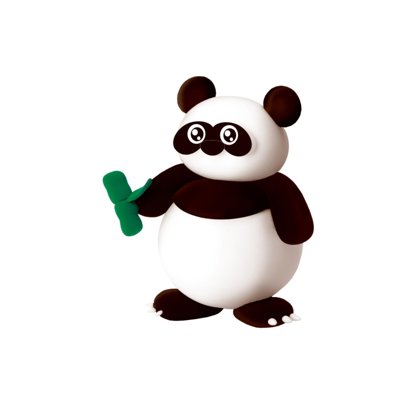 A&F Air Dry Clay Panda