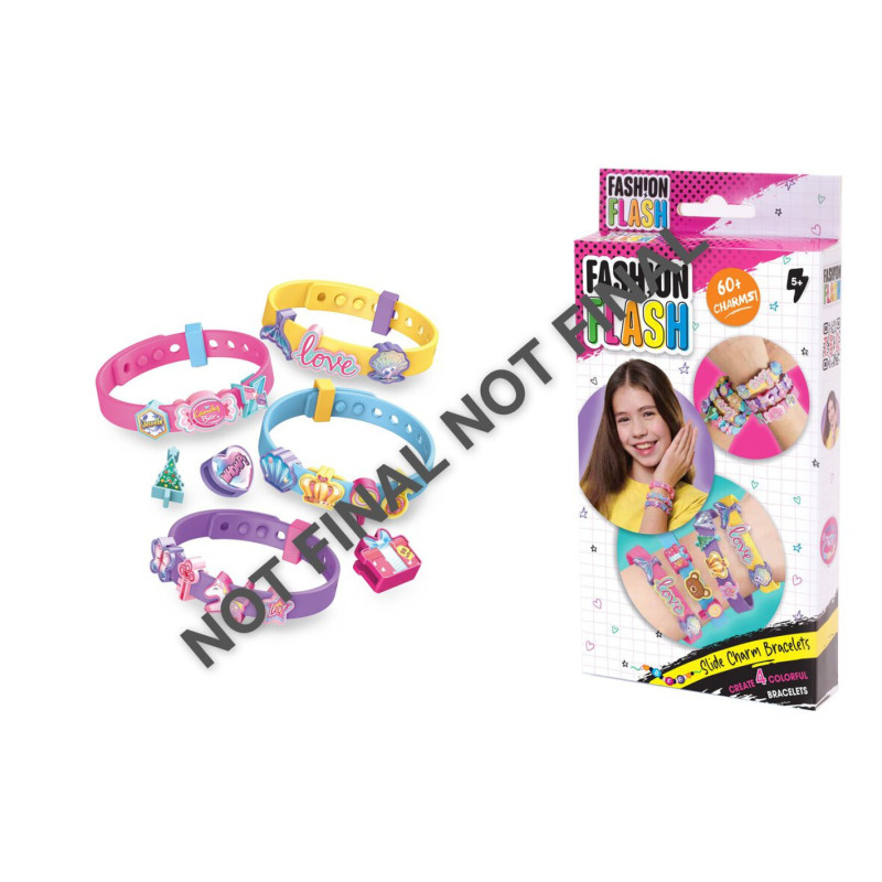 Fash!onFlash Slide-on Charm Bracelet