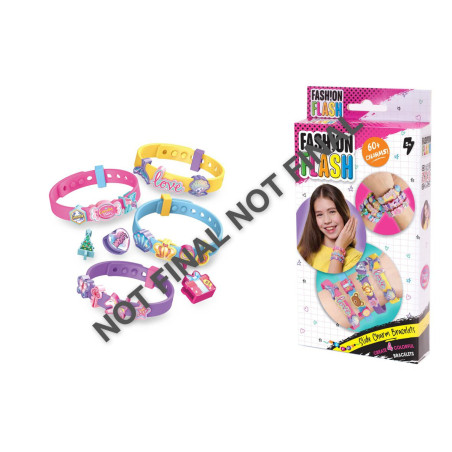 Fash!onFlash Slide-on Charm Bracelet