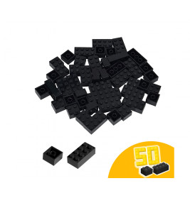 Simba Blox Bausteine 40 schwarze 8er Steine – Kreatives Bauen für Kinder ab 4 Jahren
