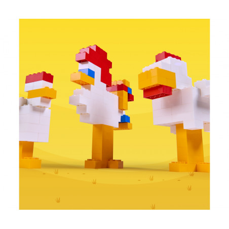 Simba Blox 100 rote 8er Steine in Dose – Kompatibel mit bekannten Herstellern