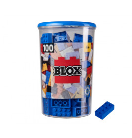 Simba Blox 100 blaue 8er Steine in Dose – Kompatibel mit bekannten Herstellern