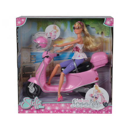 Steffi Love Chic City Scooter Set: Puppe, Roller & Helm - ab 3 Jahre