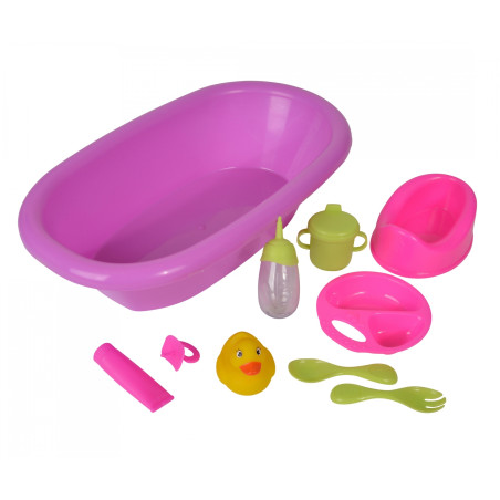 Simba New Born Baby Puppenbadewanne Set – 39cm mit Zubehör