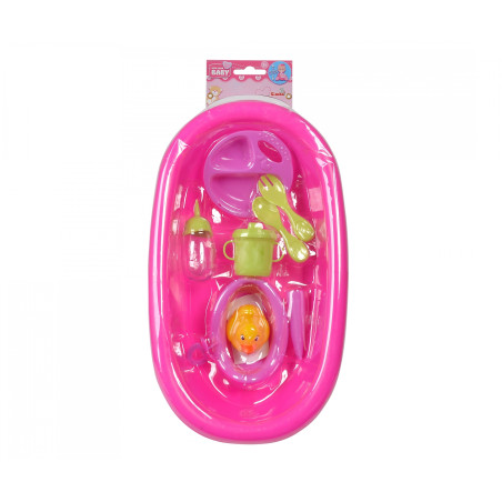 Simba New Born Baby Puppenbadewanne Set – 39cm mit Zubehör