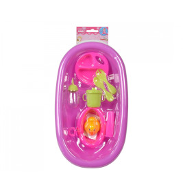 Simba New Born Baby Puppenbadewanne Set – 39cm mit Zubehör
