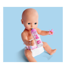 Simba New Born Baby First Nursing Set: Puppe mit Fütter-, Bade- & Wickelfunktion | Simba 105562487