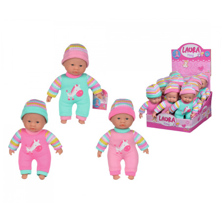 Simba Tiny Laura Softkörperpüppchen: 20 cm Babypuppe mit Strampler | Simba 105014609