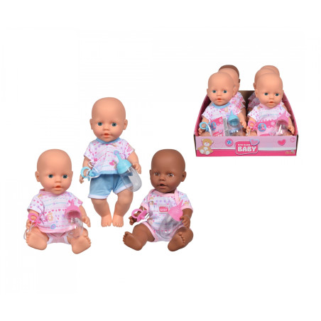 New Born Baby Vinylpuppe 30cm – Trink- & Pipi-Funktion | Spielpuppe ab 3 Jahren