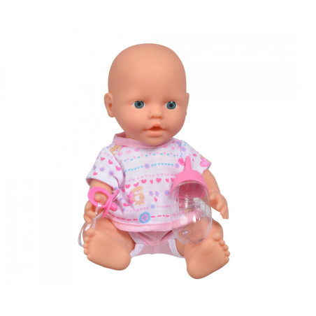 New Born Baby Vinylpuppe 30cm – Trink- & Pipi-Funktion | Spielpuppe ab 3 Jahren