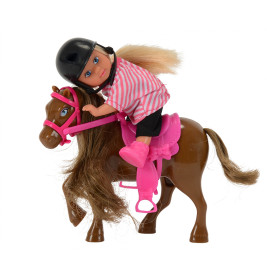 Simba Evi Love Evis Pony (3-fach sortiert) – Puppenset für Reitabenteuer (105737464)
