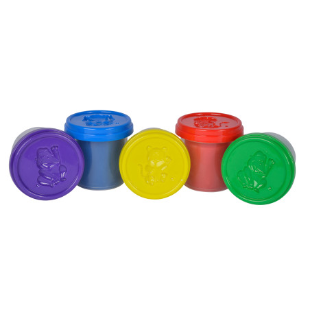 Simba Art & Fun Softknete 4+1 Bonuspack – 5 Dosen weiche Knete für kreativen Spielspaß ab 3 Jahren