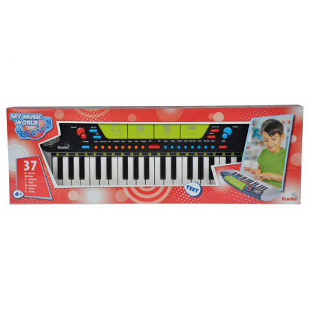 My Music World Keyboard Modern Style für Kinder ab 3 Jahre – 37 Tasten, Aufnahme, Demosongs