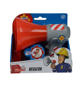 Simba Toys Feuerwehrmann Sam Megaphon mit Stimmenverzerrer – Spielzeug ab 3 Jahren
