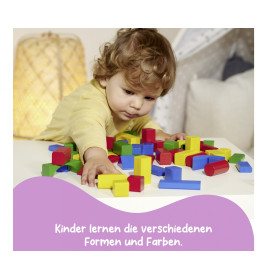 Eichhorn Holzbausteine Bunt 100 Stück – Nachhaltig & Made in Germany