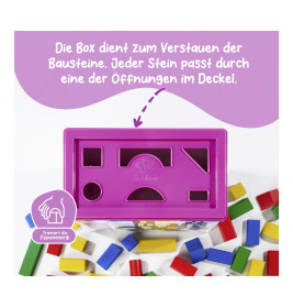 Eichhorn Holzbausteine Bunt 100 Stück – Nachhaltig & Made in Germany