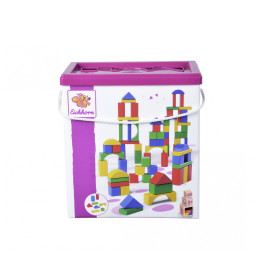 Eichhorn Holzbausteine Bunt 100 Stück – Nachhaltig & Made in Germany