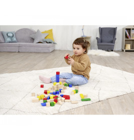 Eichhorn Holzbausteine Bunt & Natur | Spielzeug für kreatives Bauen